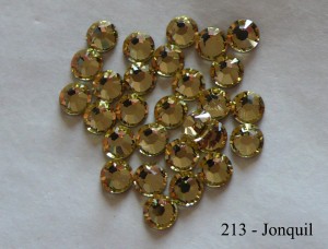 Swarovski Flat Black Hotfix Strasssteine - Jonquil
