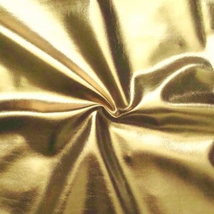  Polyester-Elastan Stoff, gold beschichtet