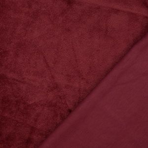 Alpenfleece Stoff in dunkelrot (col. 7020)