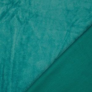 Alpenfleece Stoff in grünpetrol (col. 7038)