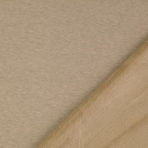Alpenfleece Stoff in beige melange (col. 5005)