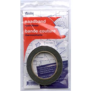 Nahtband in schwarz, 10mm breit um Säume und Nahtkanten zu verstärken