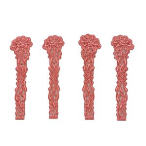 Applikation aus Spitze in lachs 165x45mm