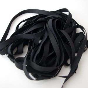 Badegummi in schwarz 4mm breit zum Badeanzug, Bikini, Tankini & Badehose nähen