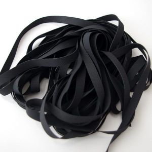 Badegummi in schwarz, 6mm breit zum Badeanzug, Tankini, Bikini & Bademode nähen