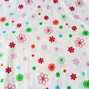 Badelycra - Lycra Stoff 'Flower Power' mit Blumenmuster