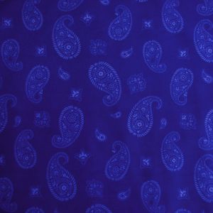 Badelycra - Lycra Stoff mit Paisley Muster in blau
