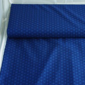 Glatter, schnell trocknender, mittelschwerer Lycra Stoff in dunkelblau mit feiner Musterung in blau - für Badeanzüge, Bikinis und Tankinis.