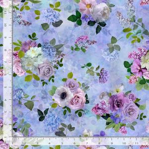 Baumwollstoff Tossed Floral Bouquet von Timeless Treasures