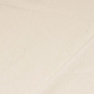 Baumwollspitze mit Sternblumen in ivory