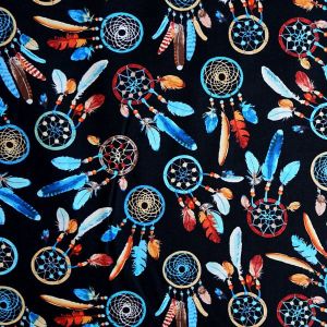 Baumwollstoff 'Dreamcatcher' mit Traumfänger-Muster von Timeless Treasures