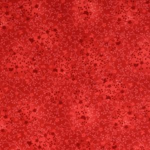 Baumwollstoff Rankenmuster dunkelrot: Feiner Digitaldruck in Popeline-Qualität für Quilting und Mode – 100% Baumwolle Meterware von spitzentraum.ch.