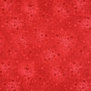 Baumwollstoff Rankenmuster rot: Feiner Digitaldruck in Popeline-Qualität für Quilting und Mode – 100% Baumwolle Meterware von spitzentraum.ch.