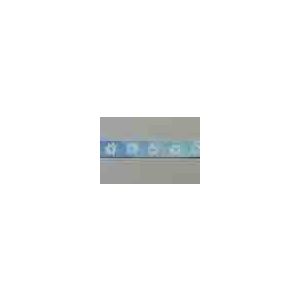 Satinband mit Edelweiss Motiv in blau