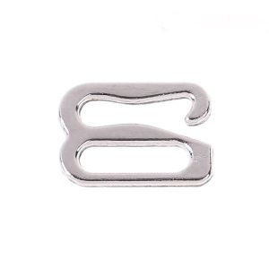 BH-Haken silber mit 15mm grossem Durchlass für 15mm breite BH-Träger - zubehör fürs BH-Nähen