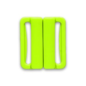 Bikiniverschluss in neongrün, Durchlass: 19mm