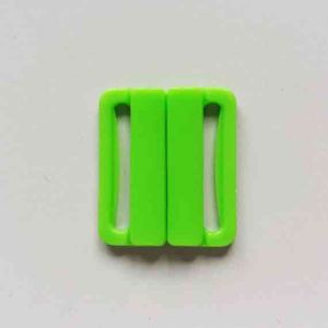 Bikiniverschluss, apfelgrün; Durchlass: 24 mm