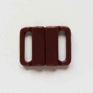 Bikiniverschluss, dunkelbraun, Durchlass: 13mm