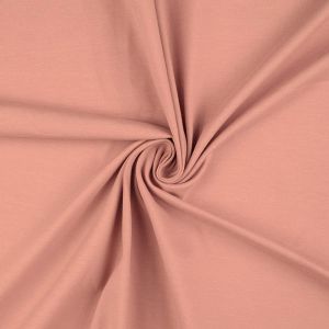Bündchen Stoff glatt in uni altrosa (col. 5016)
