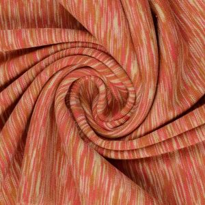 Bündchen Stoff in orange-melange