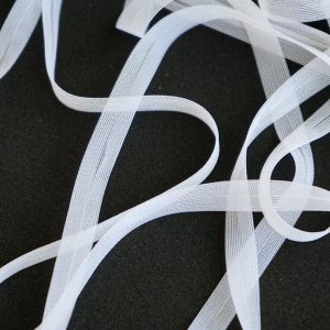 Charmeuseband weiss