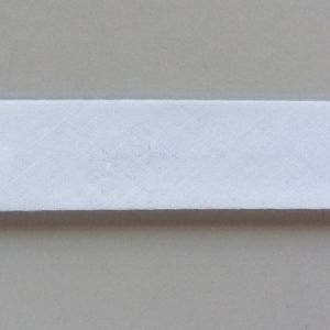 Schrägband, Einfassband, 20mm breit, weiss (col. 1000)