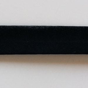 Schrägband, Einfassband, uni, 20mm breit in schwarz (col. 1265)