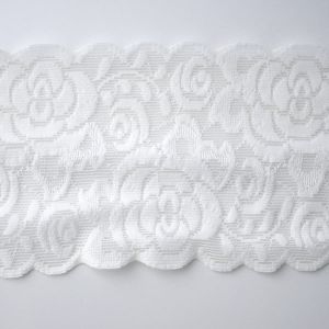Elastische Antirutsch-Spitze in ivory, 9.5cm