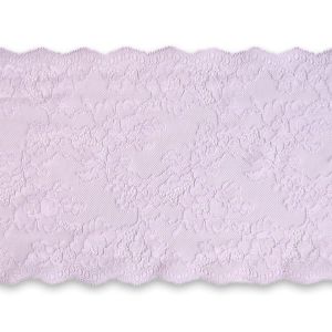 Elastische Spitze in flieder - 17cm breit