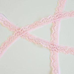 Elastische Spitze in rosa - 12mm breit