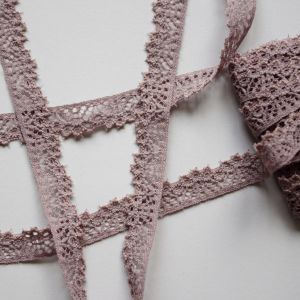 Elastische Spitze in taupe - 11mm breit