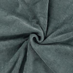 Elastischer uni Cord Manchester Stoff in patinagrün (col. 220)