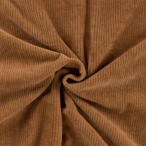 Elastischer uni Cord Manchester Stoff in rehbraun (col. 550)