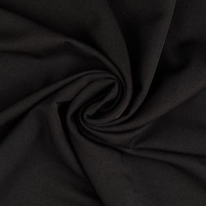 Elastiser Twill Stoff in schwarz (col. 5001)