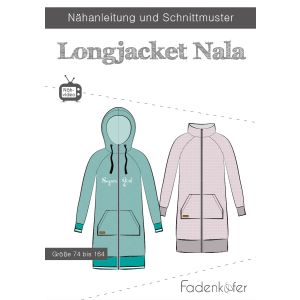 Longjacket Schnittmuster 'Nala' von Fadenkäfer