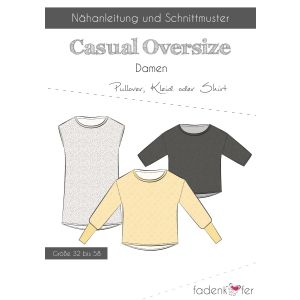 Pullover Schnittmuster 'Casual Oversize' von Fadenkäfer