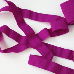 Elastisches Einfassband (Falzgummi) in magenta, 16mm breit zum Unterwäsche & Bekleidung nähen