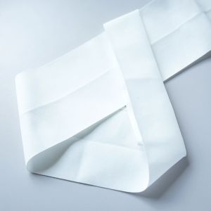 Extra breiter Falzgummi / Einfassgummi in weiss, 10cm breit
