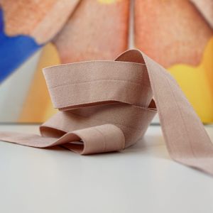 Falzgummi, elastisches Einfassband in Hautfarbe, 25mm breit um Kanten von Unterwäsche & Kleidung einzufassen
