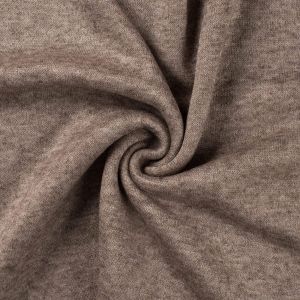 Feinstrick Stoff glatt beige melange
