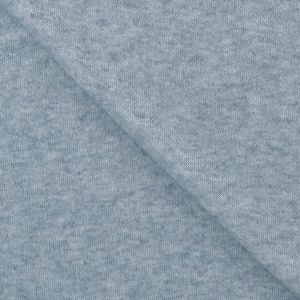 Feinstrick Stoff glatt blau melange