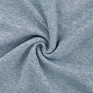 Feinstrick Stoff glatt blau melange