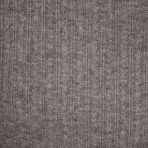 Feinstrick Stoff in taupe melange mit Zopfmuster