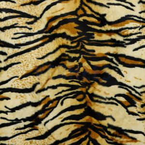 Fellimitat (Velboa) mit Tigermuster