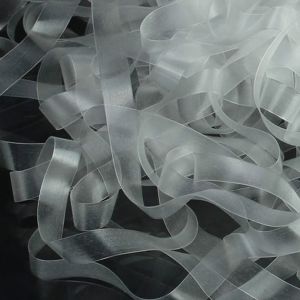 Framilon - duchrsichtiges Silikongummiband, 6mm breit für diverse Näharbeiten