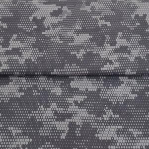 French Terry Stoff mit Tarnanzug - Camouflage Muster