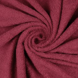 Frottee Stoff dunkelrot uni (col. 5020)