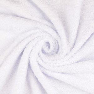 Frottee Stoff in weiss uni (col. 5003)