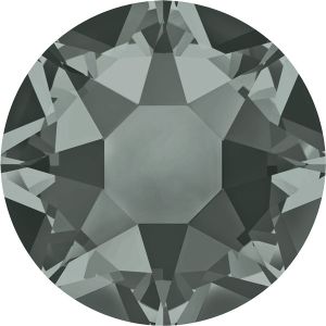 Hotflix Strassstein in der Farbe Black Diamond, Grösse SS6 – 2 mm, hotfix, gute, günstige Qualität für Kür, Tanz, DIY.
