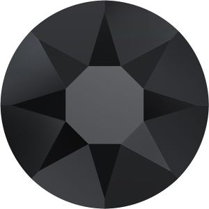 Hotflix Strassstein in der Farbe Jet, Grösse SS10 – 2.5 mm, hotfix, gute, günstige Qualität für Kür, Tanz, DIY.